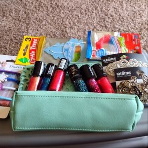 New make-up bag filled with all new stuff